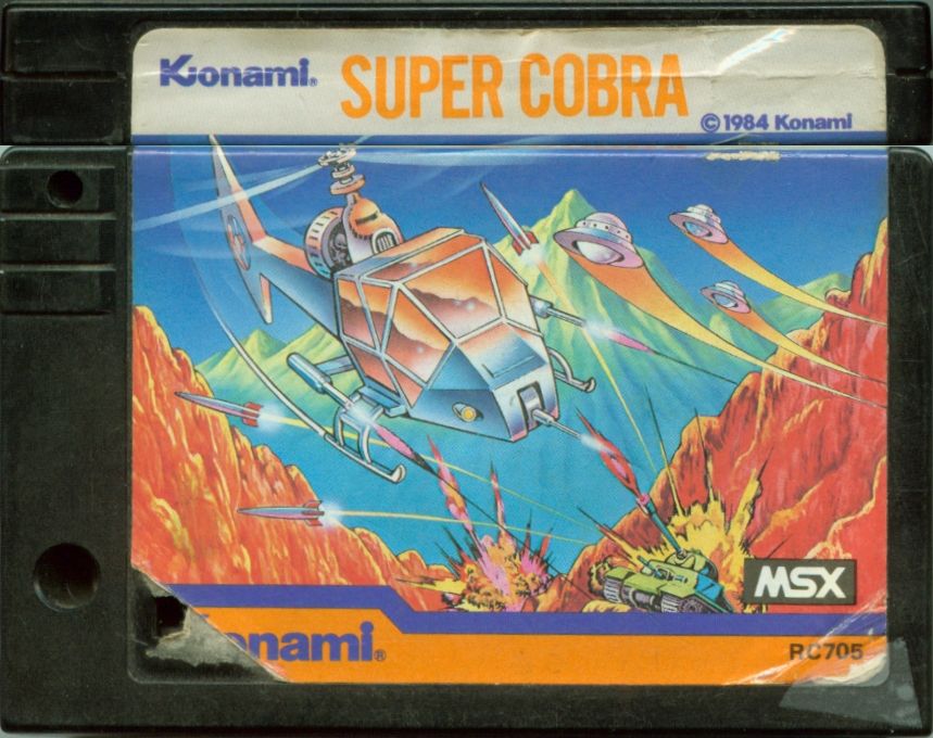 Super Cobra box art for MSX